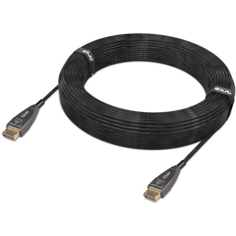 Aktywny optyczny jednokierunkowy kabel Club 3d Displayport 1.4 (czarny, 20 metrów, 4k 120 Hz, 8k 60 Hz)