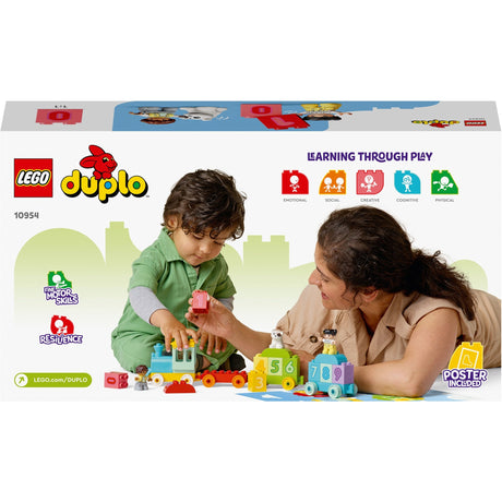 Lego duplo - pociąg z cyframi - zabawka konstrukcyjna do nauki liczenia (10954)