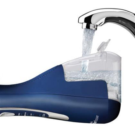 Waterpik WP-583 bezprzewodowy zaawansowany niebieski do pielęgnacji jamy ustnej (niebieski)