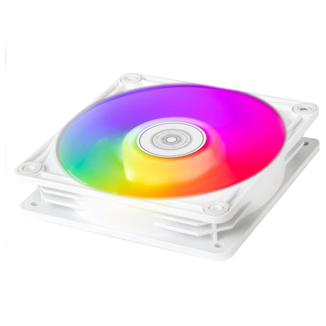 Wentylator obudowy Silverstone Vista 120 argb (biały, 120 x 120 x 25 mm, pwm)