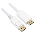 Sharkoon displayport 1.2 > adapter hdmi (biały, 1 metr, 4k)