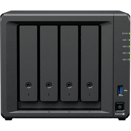 Stacja dyskowa Synology ds425+ nas (czarna, 2x LAN, 2x USB-A 3.2 (5 Gbit s))