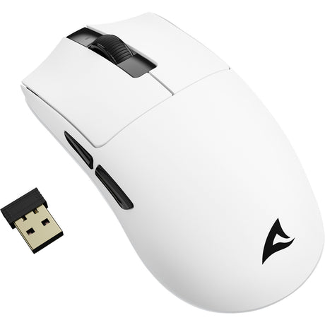 Mysz do gier Sharkoon Fireglider One (biała, 400–12 000 dpi, 2,4 GHz USB)