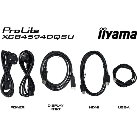 Iiyama Prolite XCB4594DQSU-B1 44,5 zakrzywiony monitor ultrawide (czarny (matowy), HDMI, DisplayPort, USB, audio)