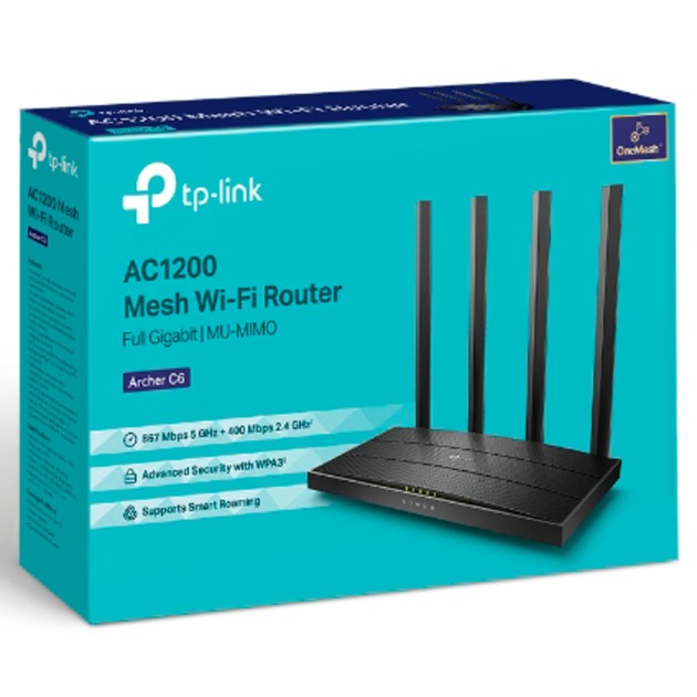 Router tp-link archer c6 v4.0 (czarny)