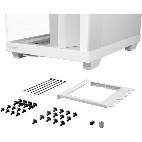 Bądź cicho! podstawa świetlna 500 lx obudowa midi tower (biała | 2x USB-A | 1x USB-C | RGB | okienko)