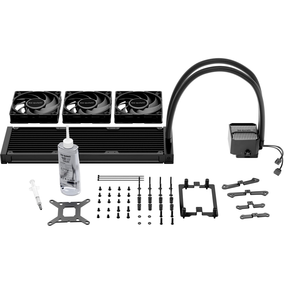 Bądź cicho! Silent Loop 3 360 chłodzenie wodne (czarny, 4-pin PWM)