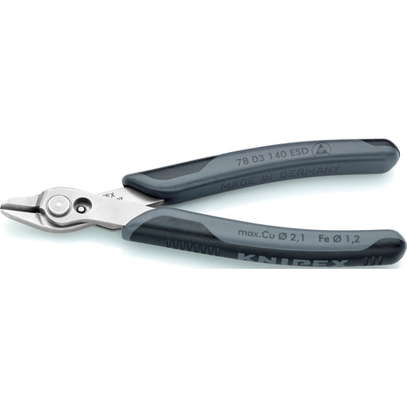 Knipex Electronic Super Knips XL ESD 78 03 140 Szczypce dla elektroników ESD (szare)