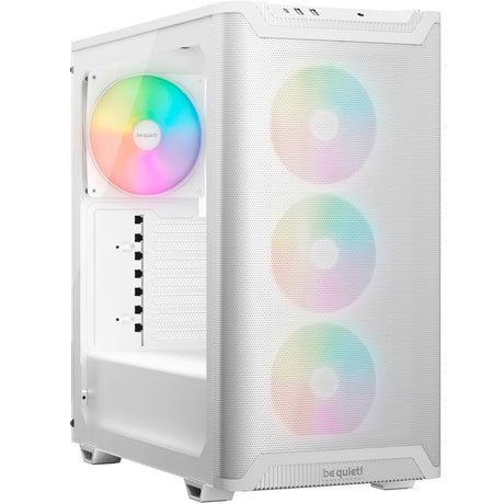 Bądź cicho! obudowa midi tower pure base 501 lx (biała | 2x USB-A | 1x USB-C | RGB | szkło hartowane)