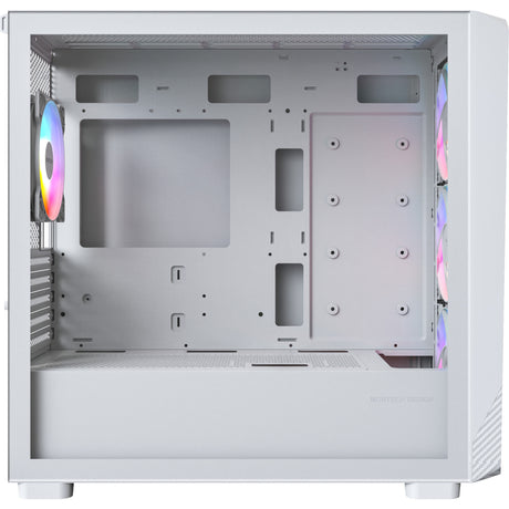 Obudowa midi tower Montech x5m (biała | 2x USB-A | 1x USB-C | RGB | szkło hartowane)