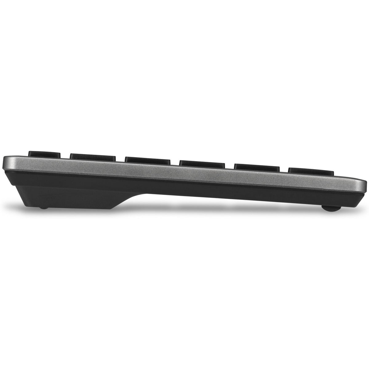 Kompaktowa klawiatura Kensington KB435 EQ z możliwością ładowania, do wielu urządzeń (szara, układ amerykański-międzynarodowy (QWERTY), przełączniki nożycowe, 80% (TKL), USB, 2,4 GHz, Bluetooth 5.4)
