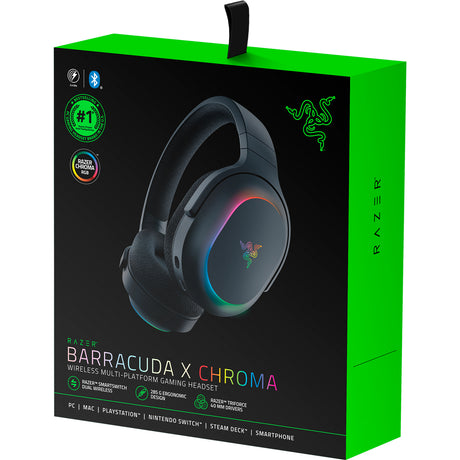 Nauszny zestaw słuchawkowy do gier Razer Barracuda x Chroma (czarny, klucz USB, Bluetooth)