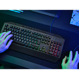 Klawiatura do gier Trust GXT 836 EVOCX RGB (czarna, układ US (QWERTY), membrana, 100%, RGB)