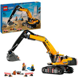 Lego City - żółta zabawka budowlana koparka (60420)