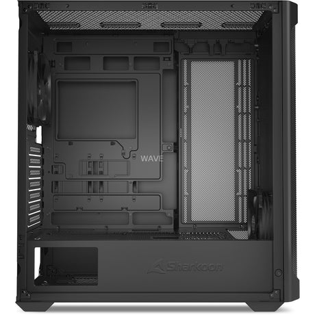 Sharkoon ak4 rgb strip obudowa midi tower (czarna | 2x usb-a | 1x usb-c | rgb)