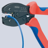 Szczypce do zaciskania precyzyjnego Knipex 975236 (czerwony niebieski)
