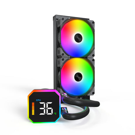 Chłodzenie wodne Montech Hyperflow Digital 240 (czarne)