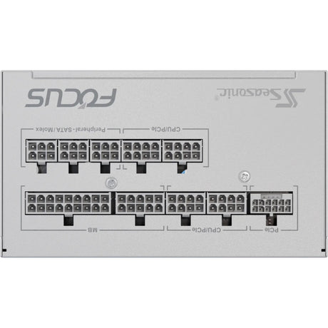 Modułowy zasilacz Seasonic focus-gx-750-v4 atx3.0 o mocy 750 W (biały, 1x 12vhpwr, 2x pcie)