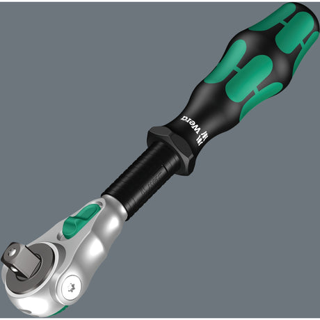 Zestaw grzechotek Zyklop Speed Wera 8100 sc 2, 1 2, 37-częściowy zestaw narzędzi (czarno-zielony, grzechotka szybkobieżna z głowicą obrotową)