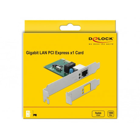 Delock Karta PCIe 1x adapter sieciowy Gigabit LAN
