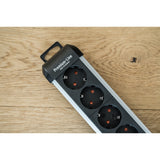 Gniazdo Brennerstuhl premium-alu-line z wyłącznikiem 10-kierunkowe 3m h05vv-f 3g1,5