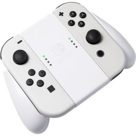 Komfortowy uchwyt Powera Joy-Con do przełącznika Nintendo - montaż biały (biały)