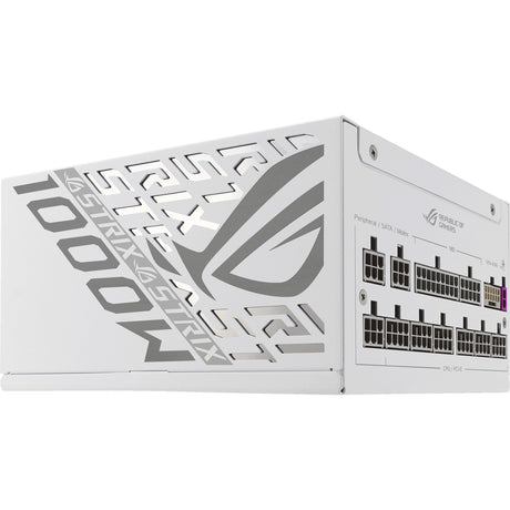 Modułowy zasilacz Asus rog strix platinum white Edition o mocy 1000 W (biały, 1x 12 V-2x6, 4x pcie)
