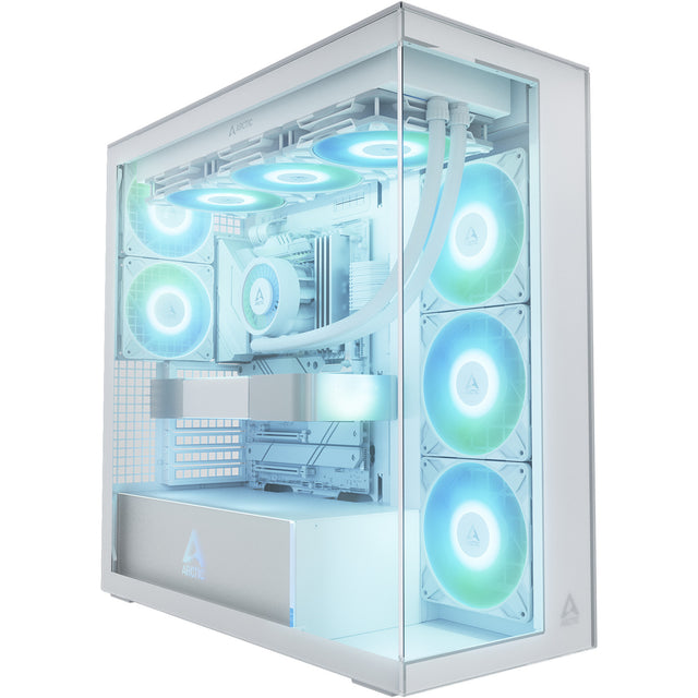 Obudowa Arctic xtender vg midi tower (biała | 2x USB-A | 1x USB-C | RGB | szkło hartowane)