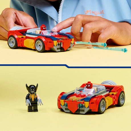 Lego Super Heroes 76336 Samochód Spider-Mana kontra jadowity rosomak