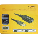 Delock aktywny przedłużacz USB 2.0 (czarny, 20 metrów)