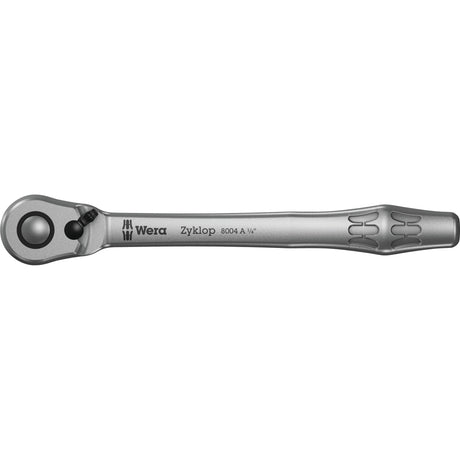 Wera 8004 metalowa grzechotka Zyklop z zapadką przełączającą z napędem 1 4, 1 4 cale x 141,0 mm - 1 szt. - 05004004001
