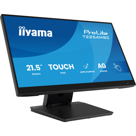 Monitor dotykowy Iiyama prolite t2254msc-b2ag 21,5 (czarny, HDMI, Display Port, VGA, 2x USB-A, USB-B)