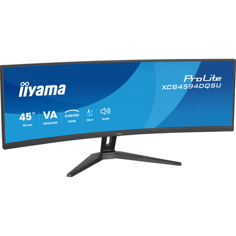 Iiyama Prolite XCB4594DQSU-B1 44,5 zakrzywiony monitor ultrawide (czarny (matowy), HDMI, DisplayPort, USB, audio)