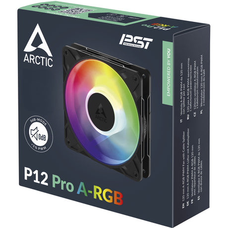 Wentylator obudowy Arctic P12 pro a-rgb (czarny, 120 x 120 x 25 mm, pwm)