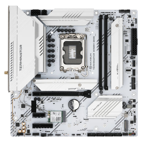 Płyta główna Maxsun MS-Terminator B760M GKD5 Ice Socket 1700 (czarna, RAID, 2,5 GB-LAN, dźwięk, µATX)