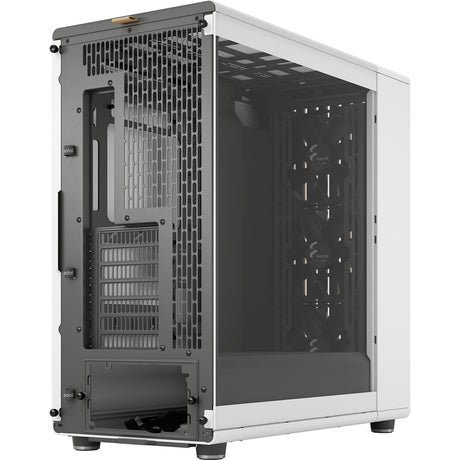 Fractal Design North XL RC Chalk White TG Clear Obudowa Midi Tower (biały kolor drewna | 2x USB-A | 1x USB-C | szkło hartowane)
