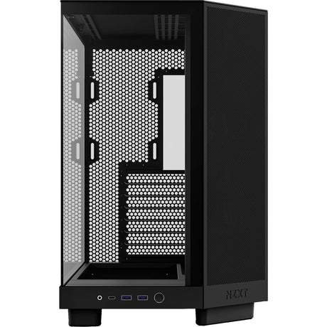Obudowa midi tower Nzxt h6 flow (czarna | 2x USB-A | 1x USB-C | szkło hartowane)
