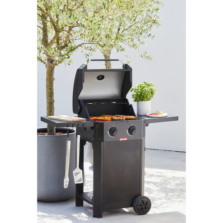 Grill gazowy Barbecook luca 210 ze stolikami bocznymi (czarny)