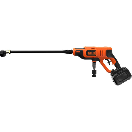 Myjka ciśnieniowa Black+decker bcpc18d1-qw 18 V (pomarańczowo-czarna, akumulator 18 V 2,0 Ah i ładowarka w zestawie)