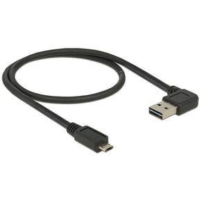 Delock kabel męski easy-usb-a 2.0 > męski kabel easy-usb micro-usb-b 2.0 (czarny, 0,5 metra)
