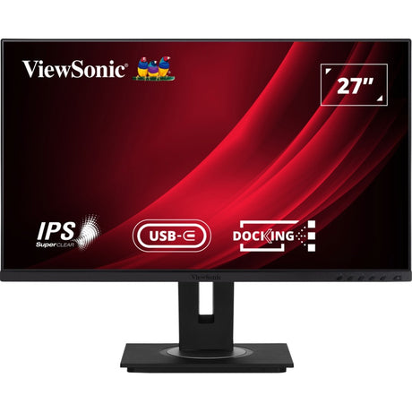 Monitor dokujący Viewsonic vg2756-4k 27 (czarny (matowy), 1x HDMI, 1x Display Port, USB-C, USB-A, USB-B, dźwięk)