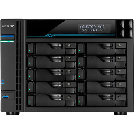 Asustor lockerstor 10 pro as7110t nas (czarny)