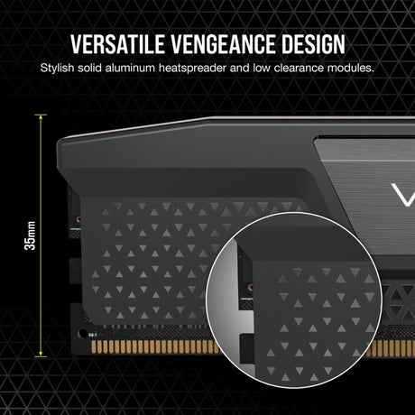 Corsair Vengeance 32 GB DDR5-4800 (2x 16 GB) RAM (czarny, cmk32gx5m2a4800c40, xmp 3.0)