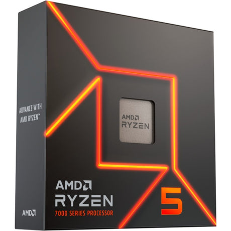 Procesor AMD Ryzen 5 7600x, 4,7 GHz (5,3 GHz Turbo Boost) z gniazdem AM5 (odblokowany, w pudełku)