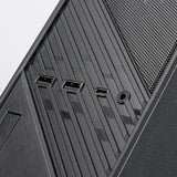 Obudowa mini tower Silverstone milo 12 (czarna | 2x USB-A | 1x USB-C)