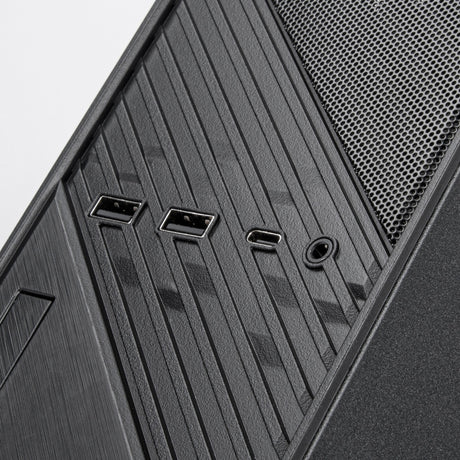 Obudowa mini tower Silverstone milo 12 (czarna | 2x USB-A | 1x USB-C)