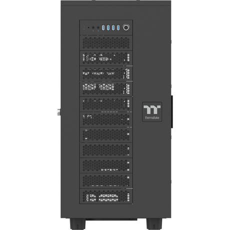 Obudowa typu big tower Thermaltake ax700 tg (czarna | 4x USB-A | 1x USB-C | szkło hartowane)