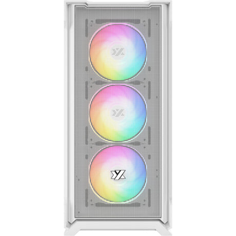 Obudowa Xyz PC Gear Airone 300-X Mesh Midi Tower (biała | 1x USB-A | 1x USB-C | Szkło hartowane)