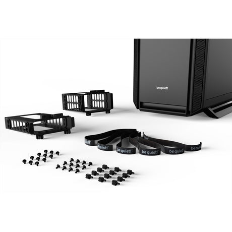 Bądź cicho! obudowa midi tower z cichym basem 802 (czarna | 2x USB-A | 1x USB-C | okienko)