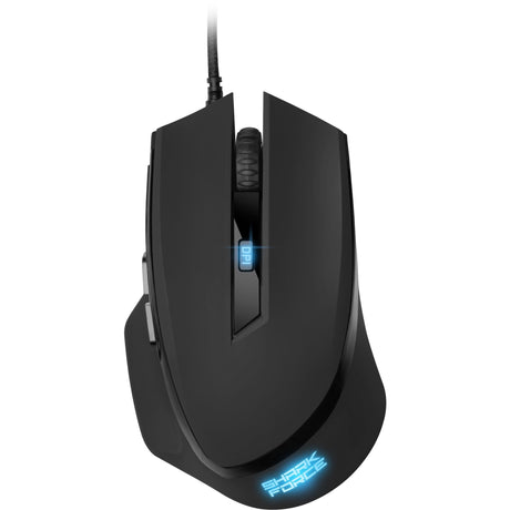 Mysz do gier Sharkoon shark force ii (czarna, 400 - 4200 dpi, wielokolorowe diody LED)